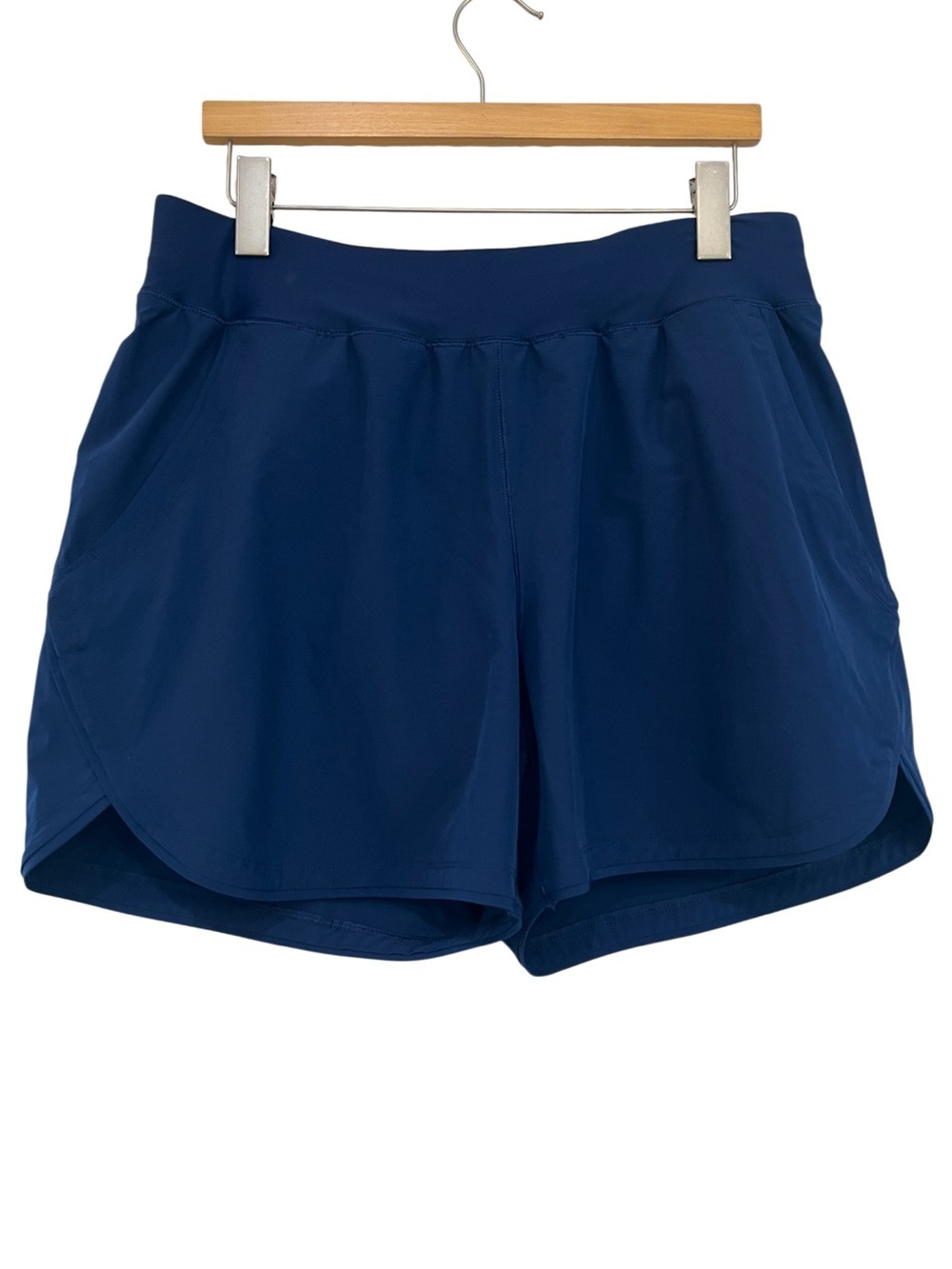 Lands’ End Navy Blue Quick Dry Athletic Shorts Size 12 - Picture 1 of 8